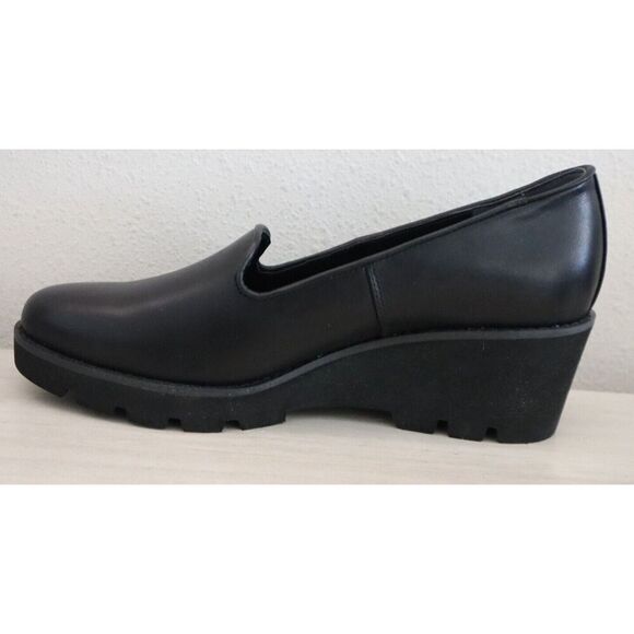 Vionic I7294L2-002 Women's Sz 8.5M Black Leather Willa Wedge Loafers - Picture 5 of 12